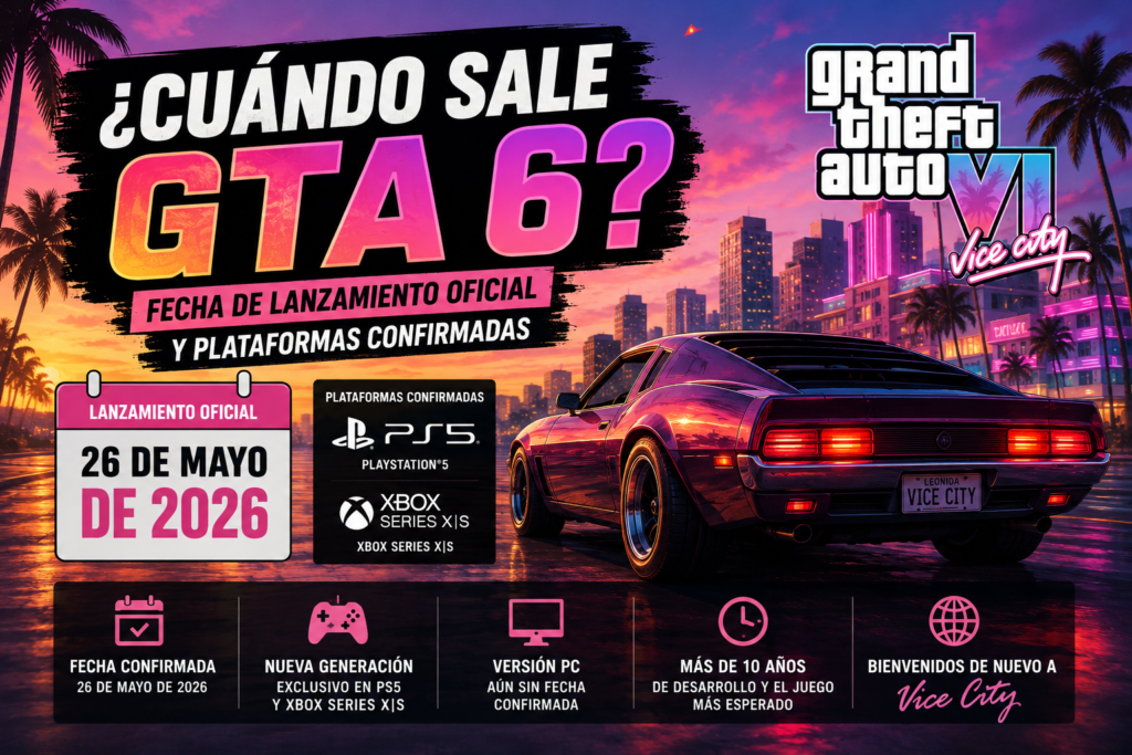 Fecha de lanzamiento de GTA 6: cuándo sale y en qué plataformas